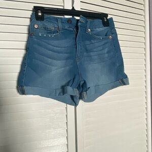No Boundaries Denim Blue Jean Shorts Dark Wash